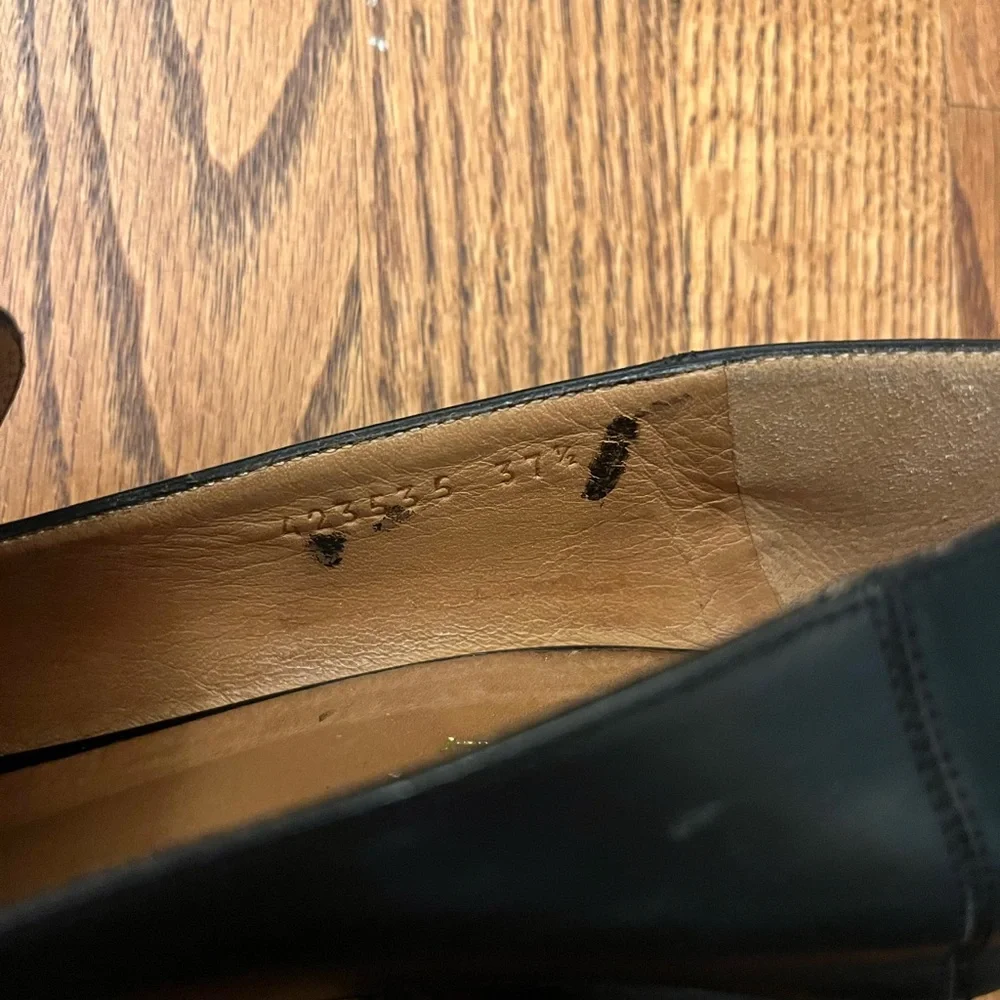 Gucci Black Leather Peyton Loafer Pumps - Picture 14 of 16